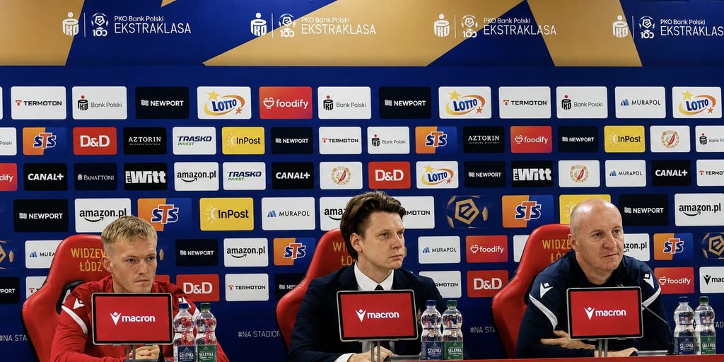 Konferencja prasowa Widzewa Łódź przed meczem ze Śląskiem Wrocław
