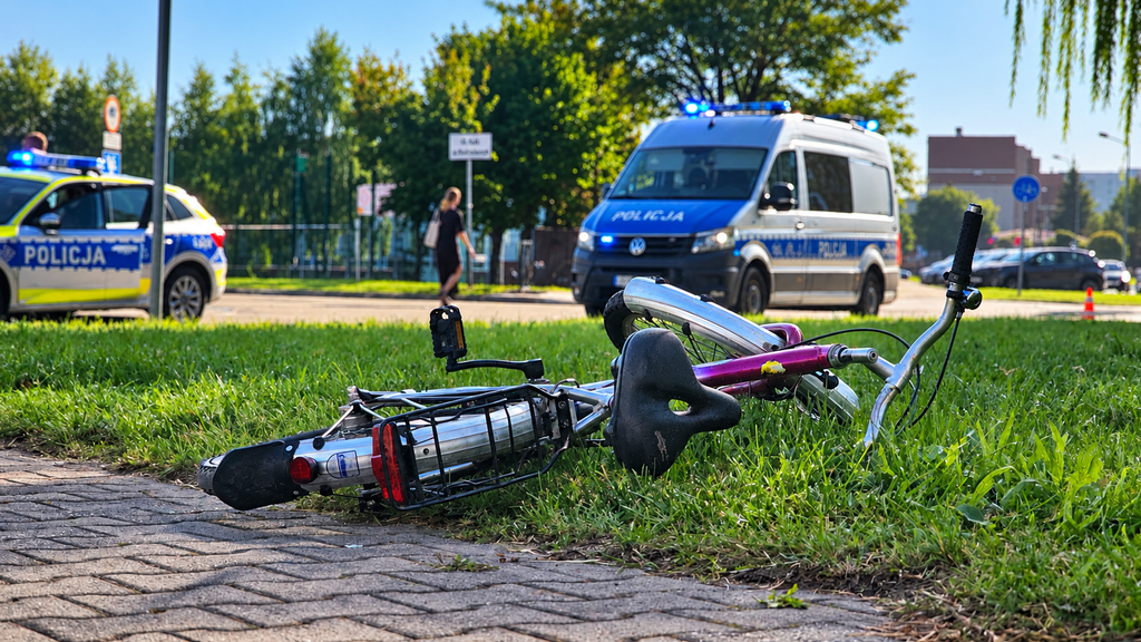 9-letni rowerzysta potrącony w Piotrkowie Trybunalskim