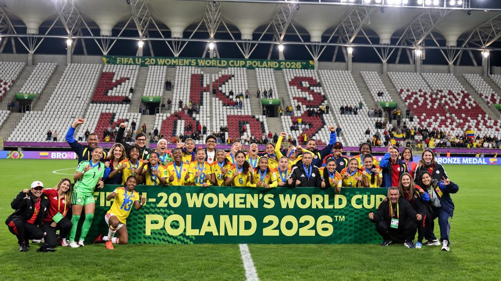 Kolumbia Włochy podczas meczu MŚ U-20 kobiet w Łodzi
