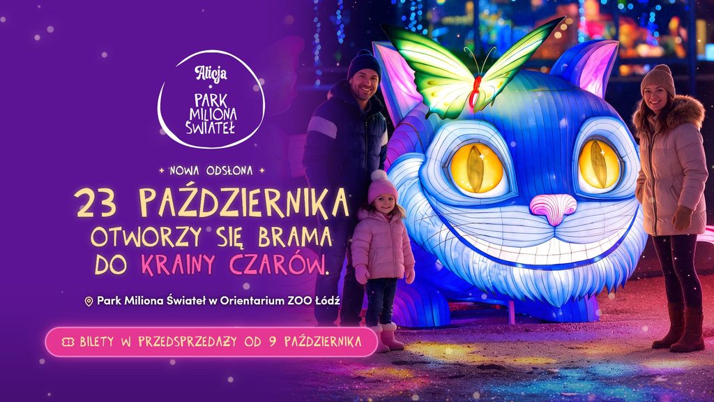 Park Miliona Świateł Łódź 2026 – Alicja w Krainie Czarów