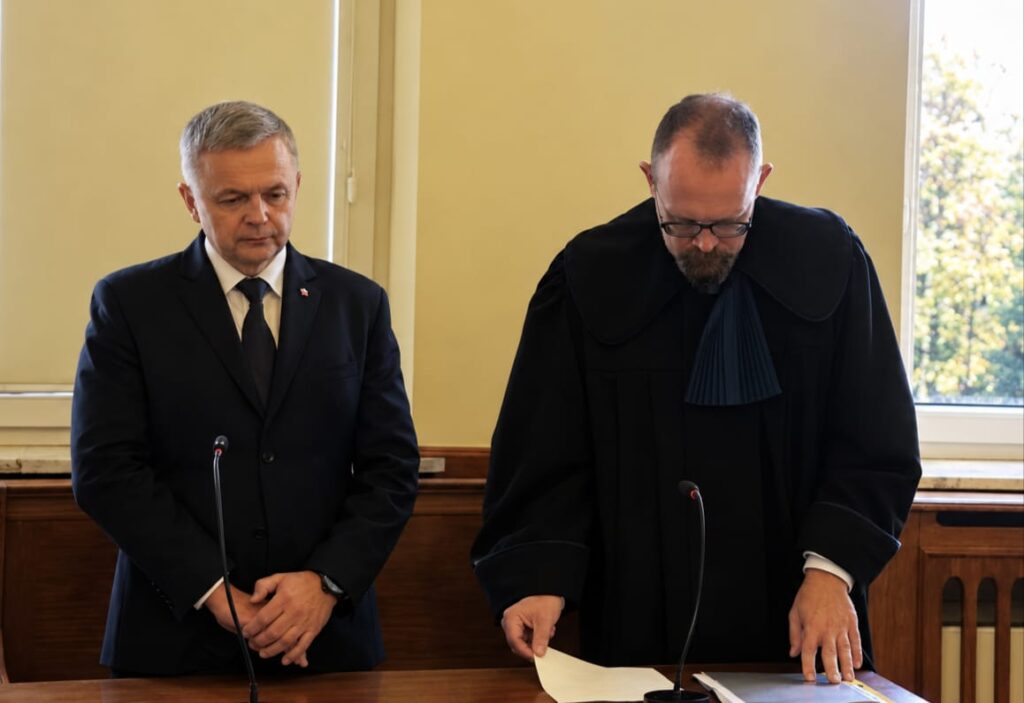 Adam Szaciński przed sądem w Piotrkowie Trybunalskim