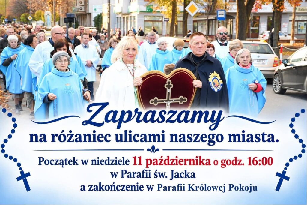 Różaniec ulicami Piotrkowa Trybunalskiego 11 października 2026 roku